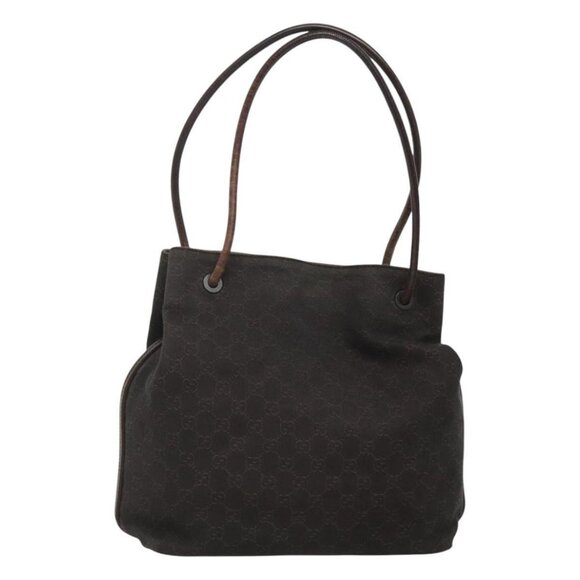 GUCCI GG Canvas Shoulder Bag Brown 101341 Auth BD1864 - Picture 1 of 16